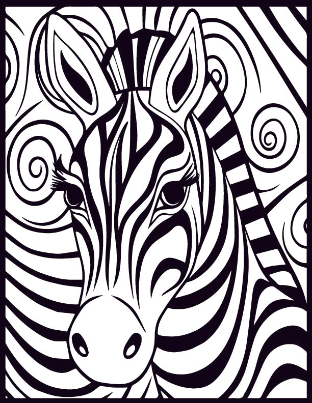 Spirit Animals Coloring Pages | 50 Printable Coloring Pages | Vibrant Coloring Pages | Relaxing & Stress Relief Coloring