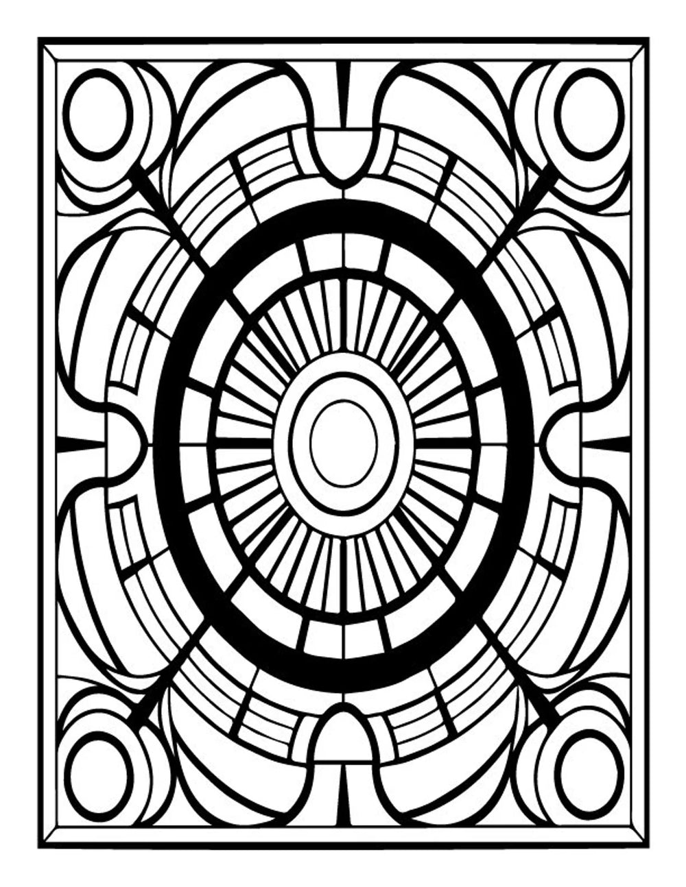 Abstract Coloring Pages | 50 Printable Coloring Pages | Pattern Coloring Pages | Relaxing Coloring Pages | Stress Relief Coloring