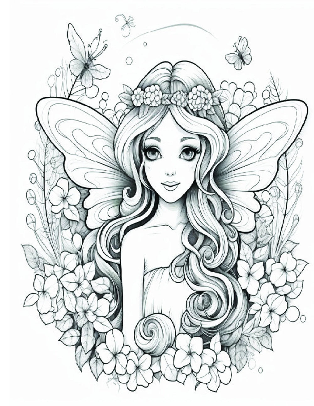Fantasy Coloring Pages | 25 Printable Coloring Pages | Fantasy Adult Coloring | DND Coloring Pages | Grayscale Printable Coloring Book