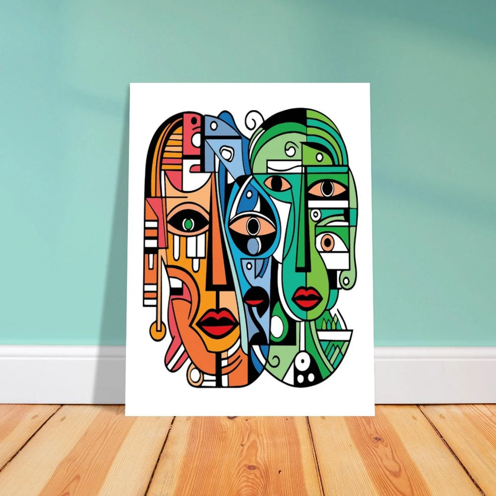 Premium Matte Paper Poster | Picasso Style Wall Art | Abstract Art