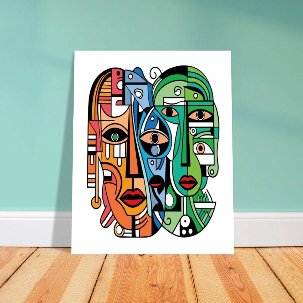 Premium Matte Paper Poster | Picasso Style Wall Art | Abstract Art